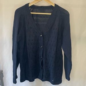 Navy Vintage Cardigan